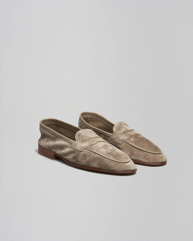 Edward Green - Polperro | Unlined | Suede | Sage - Loafer