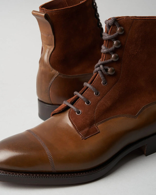 Edward Green - Galway | Whiskey Shell Cordovan & Snuff Suede - Boots