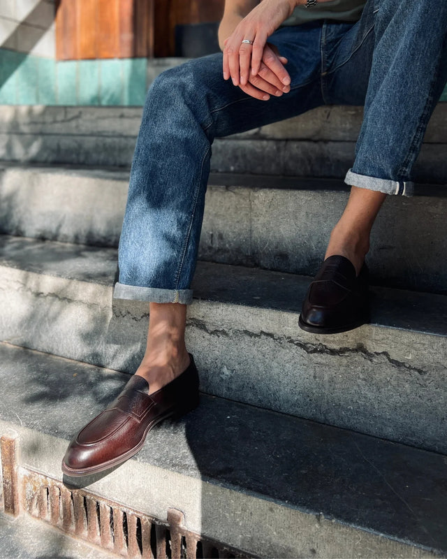 Edward Green - Piccadilly | Unlined | London Grain | Dark Brown - Loafer
