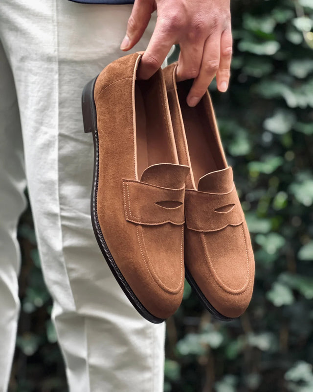 Edward Green - Piccadilly | Unlined | Suede | Raw Umber - Loafer