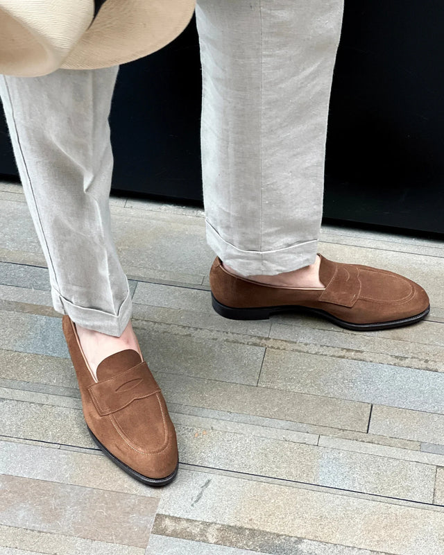 Edward Green - Piccadilly | Unlined | Suede | Raw Umber - Loafer