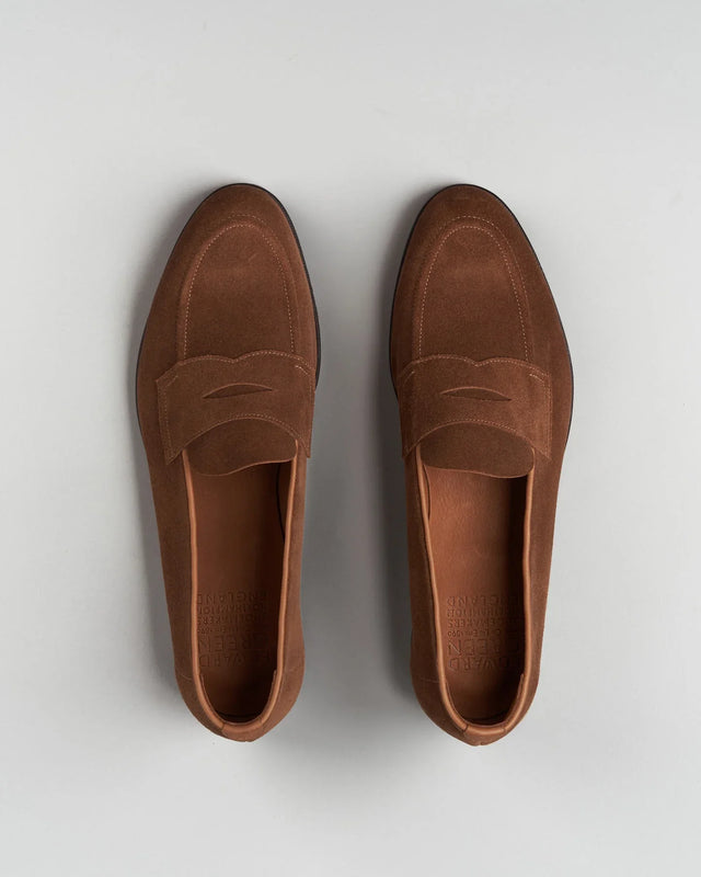 Edward Green - Piccadilly | Unlined | Suede | Raw Umber - Loafer