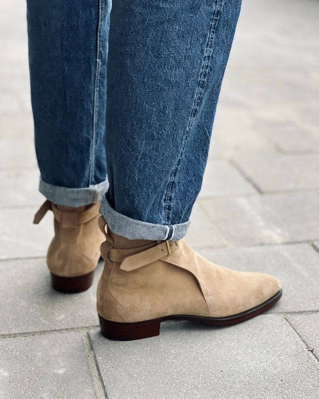 Gaziano & Girling - London Boot | Suede | Sandstone - Boots