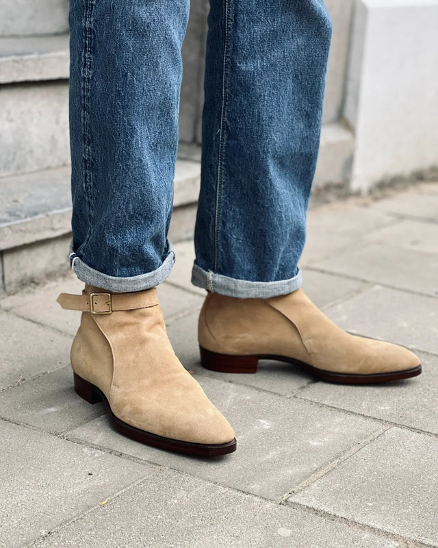 Gaziano & Girling - London Boot | Suede | Sandstone - Boots