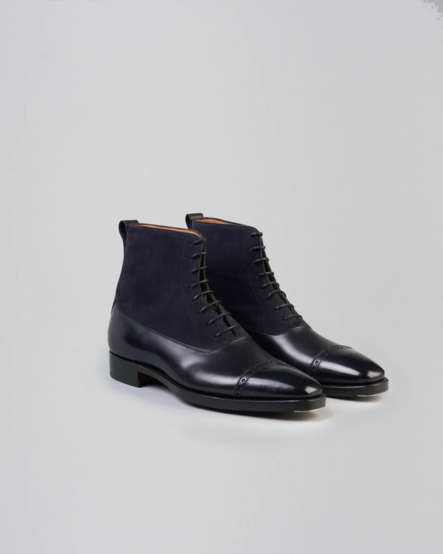 Gaziano & Girling - Canterbury | Leather & Suede | Navy - Boots