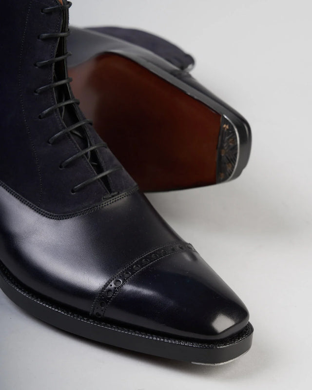 Gaziano & Girling - Canterbury | Leather & Suede | Navy - Boots