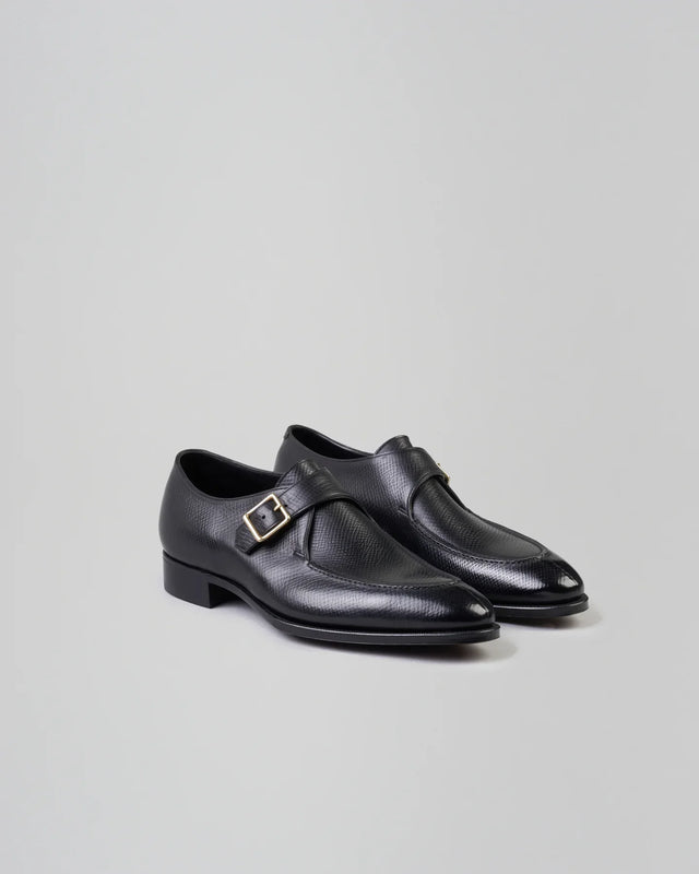 Gaziano & Girling - Savile | Hatch Grain | Black - Buckle
