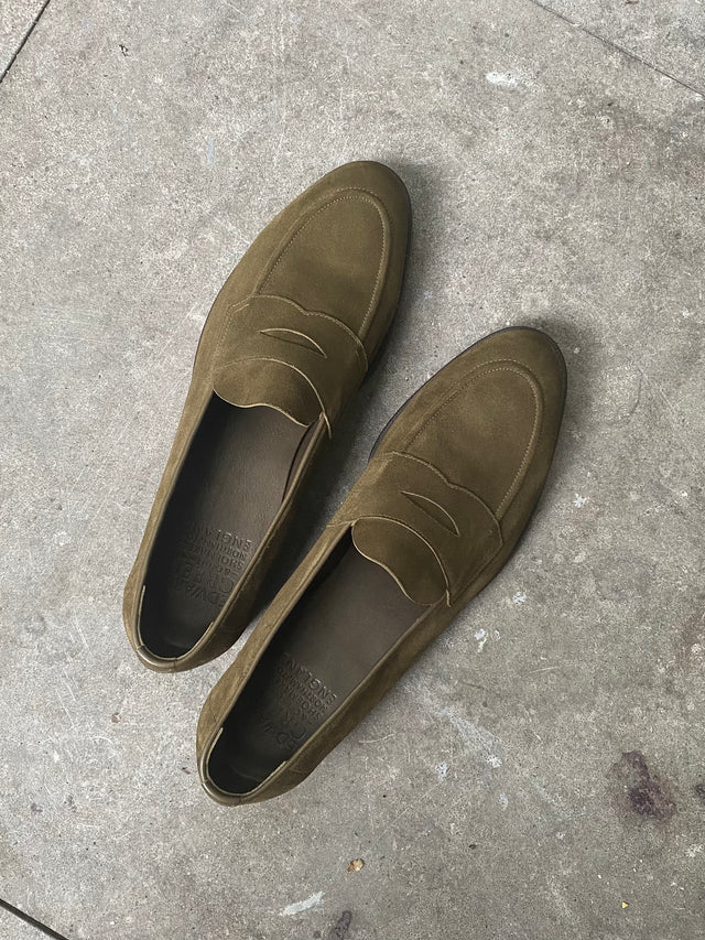 Edward Green - Piccadilly | Unlined | Suede | Army Green - Loafer