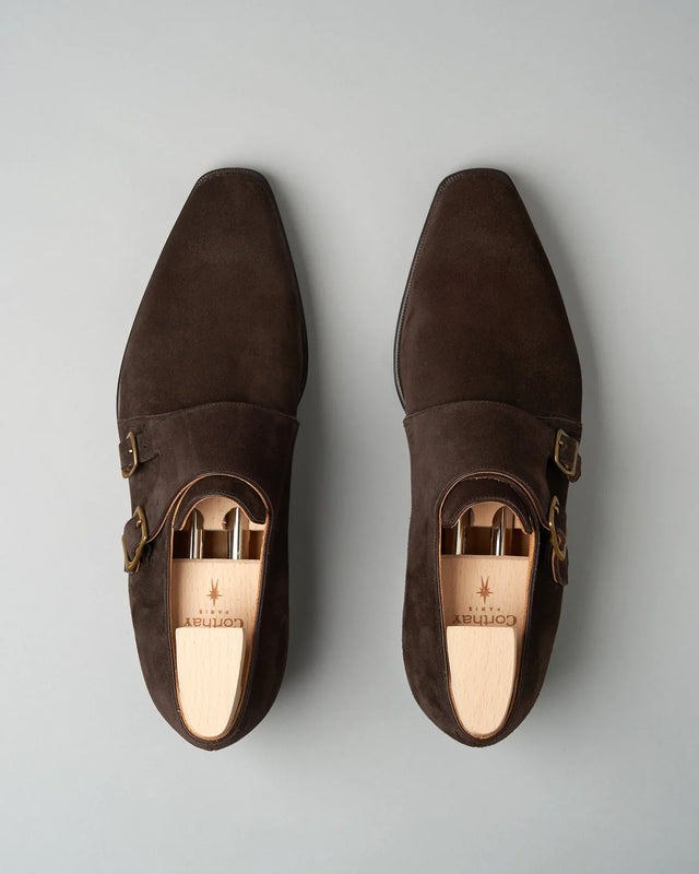 Maison Corthay - Twin | Suede | Dark Brown - Buckle
