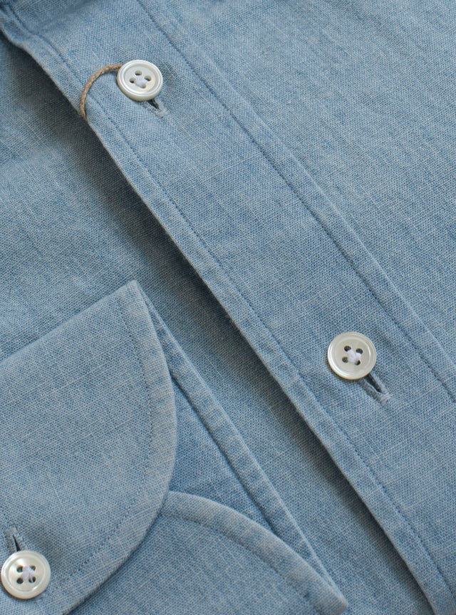 Gold Line | Japanese Chambray | Ice Wash Blue