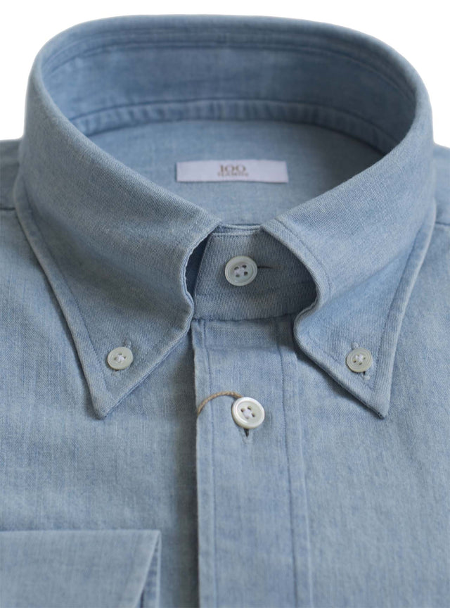 Gold Line | Japanese Chambray | Ice Wash Blue
