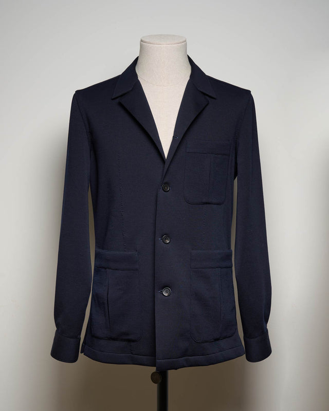 Traveler's Jacket | Loro Piana Wool Jersey | Navy