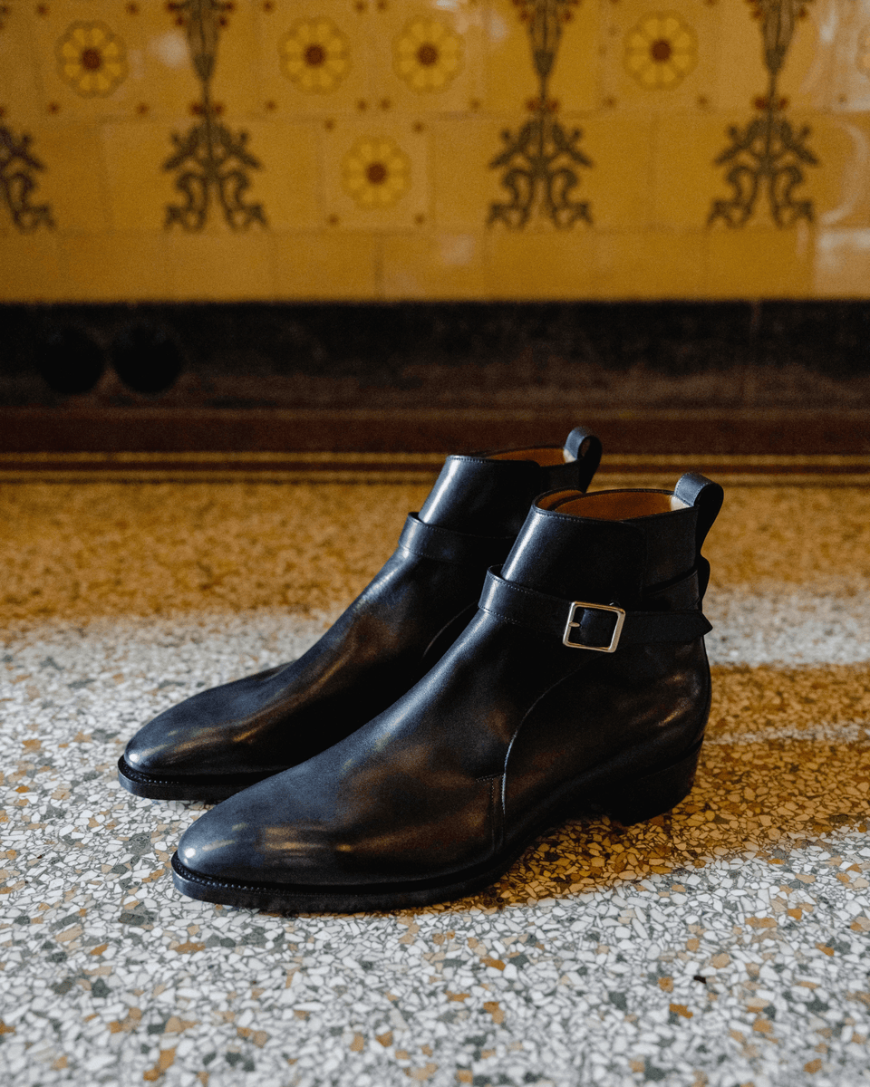 London Boot | Dark Deco Black
