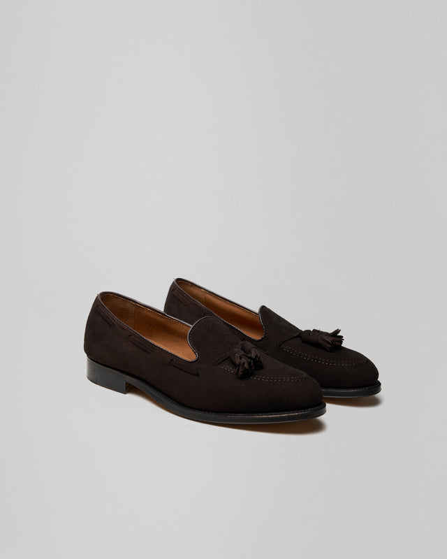 Tassel Loafer | 666 | Suede | Dark Brown