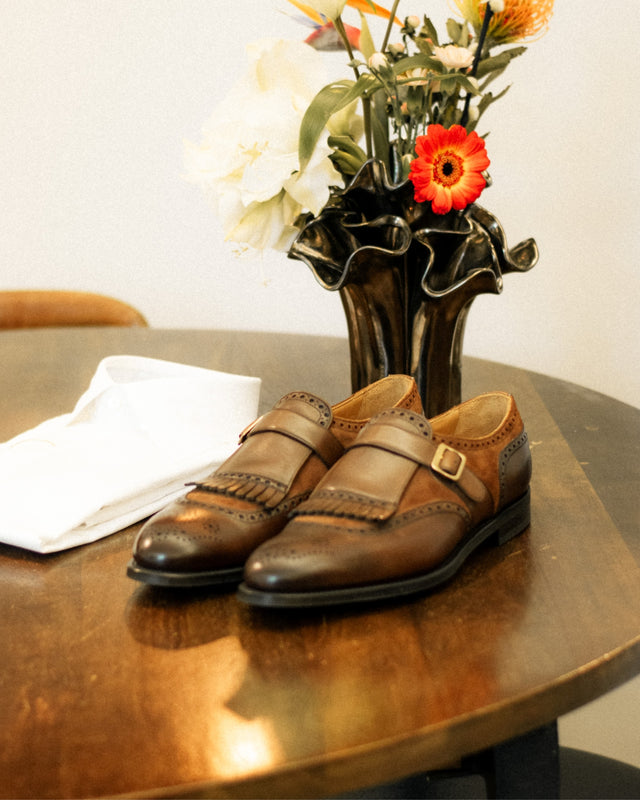 Henley | Calf & Suede | Dark Oak & Snuff