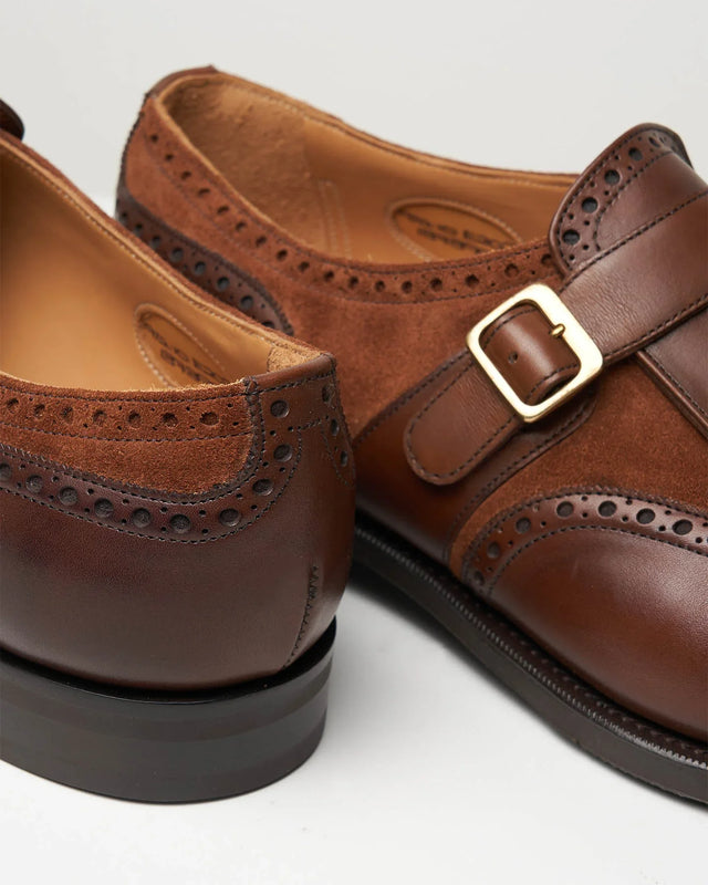 Edward Green - Henley | Calf & Suede | Dark Oak & Snuff - Buckle