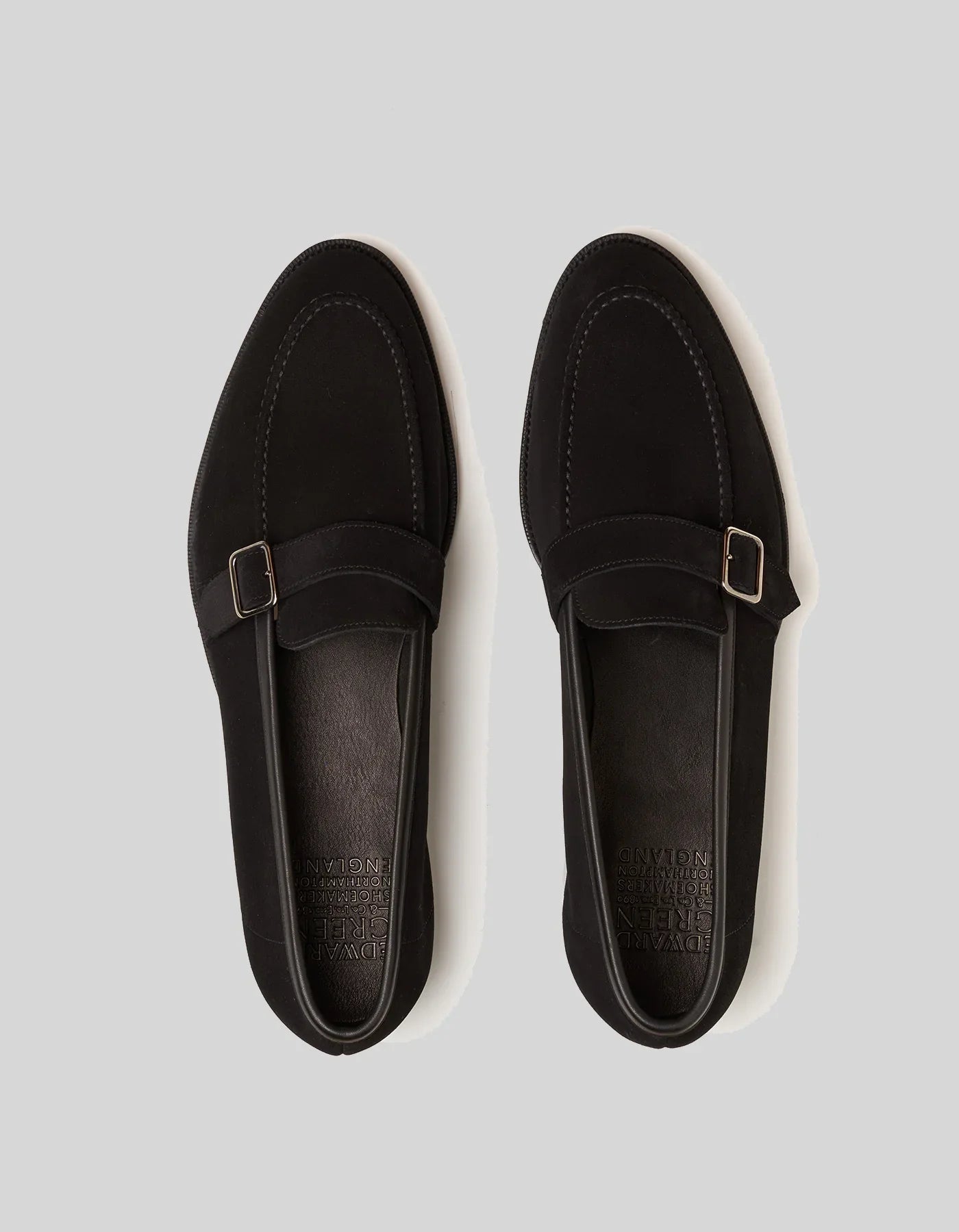 The Hand - Edward Green Horton in Unlined Black Suede