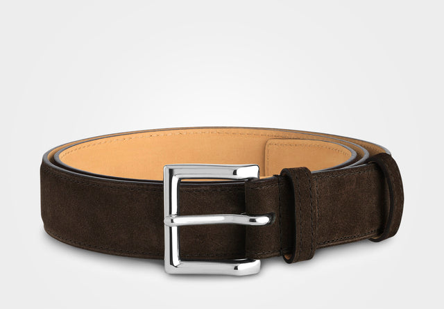 Belt | Suede | Dark Brown