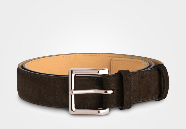 Belt | Suede | Dark Brown