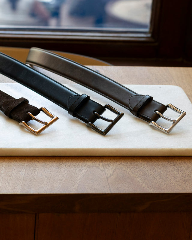 Belt | Suede | Dark Brown
