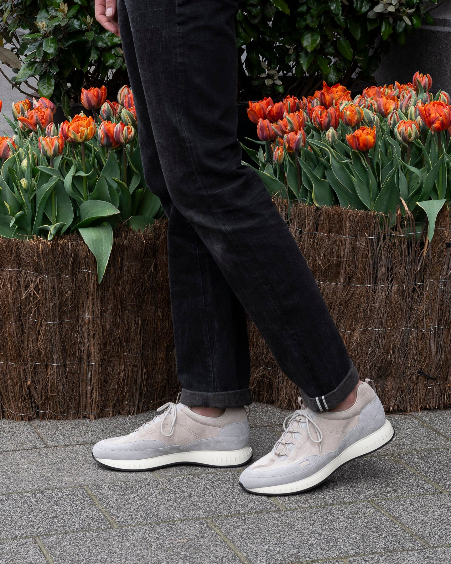 John Lobb Laced Stream in Sand & Mist Suede – The Hand