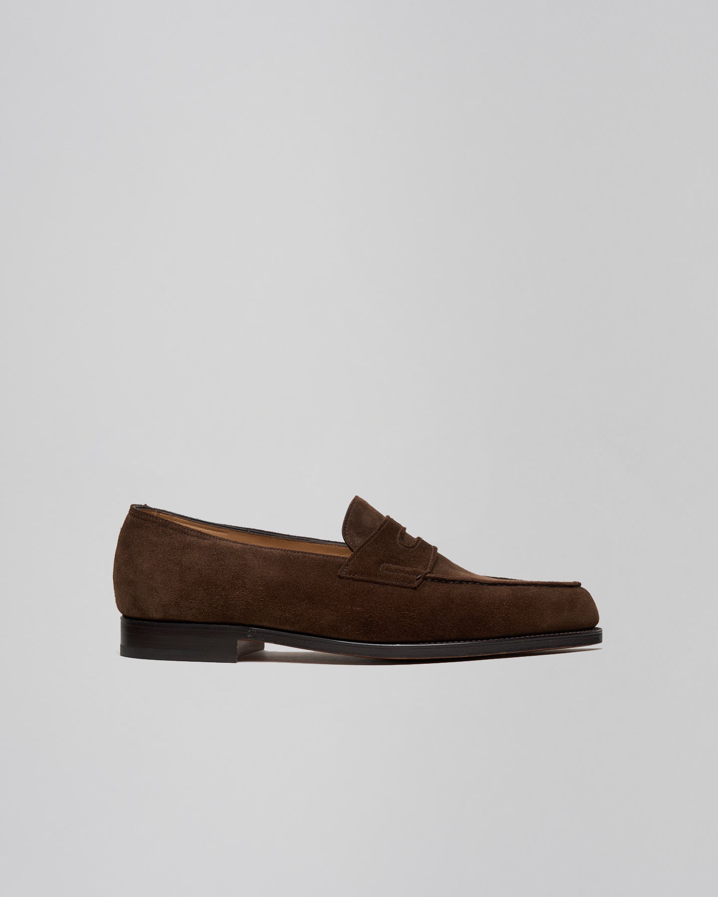 【John Lobb】LOPEZ ローファー 8EE ブラウン シボ革 John Lobb Lopez in Dark Brown Suede – The Hand