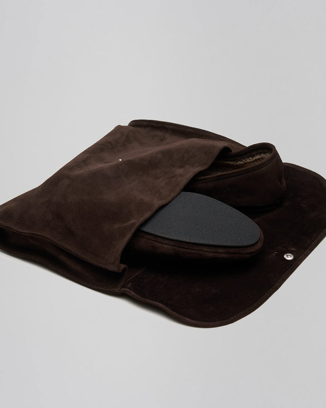 John Lobb Kingston slipper in Bruinn suede