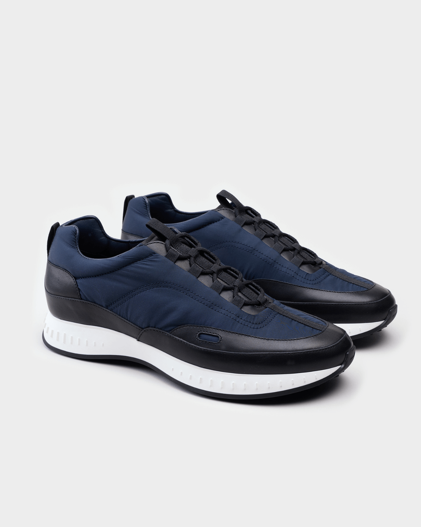 John Lobb Laced Stream in Navy Calf & Nylon – The Hand
