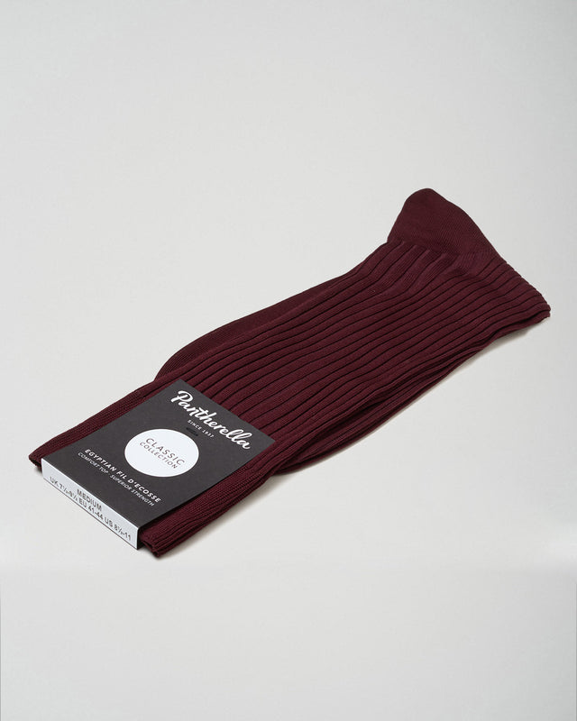 Sock | Danvers | Fil d'Ecosse | Burgundy