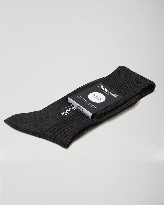 Knee-High Sock | Danvers | Fil d'Ecosse | Dark Grey