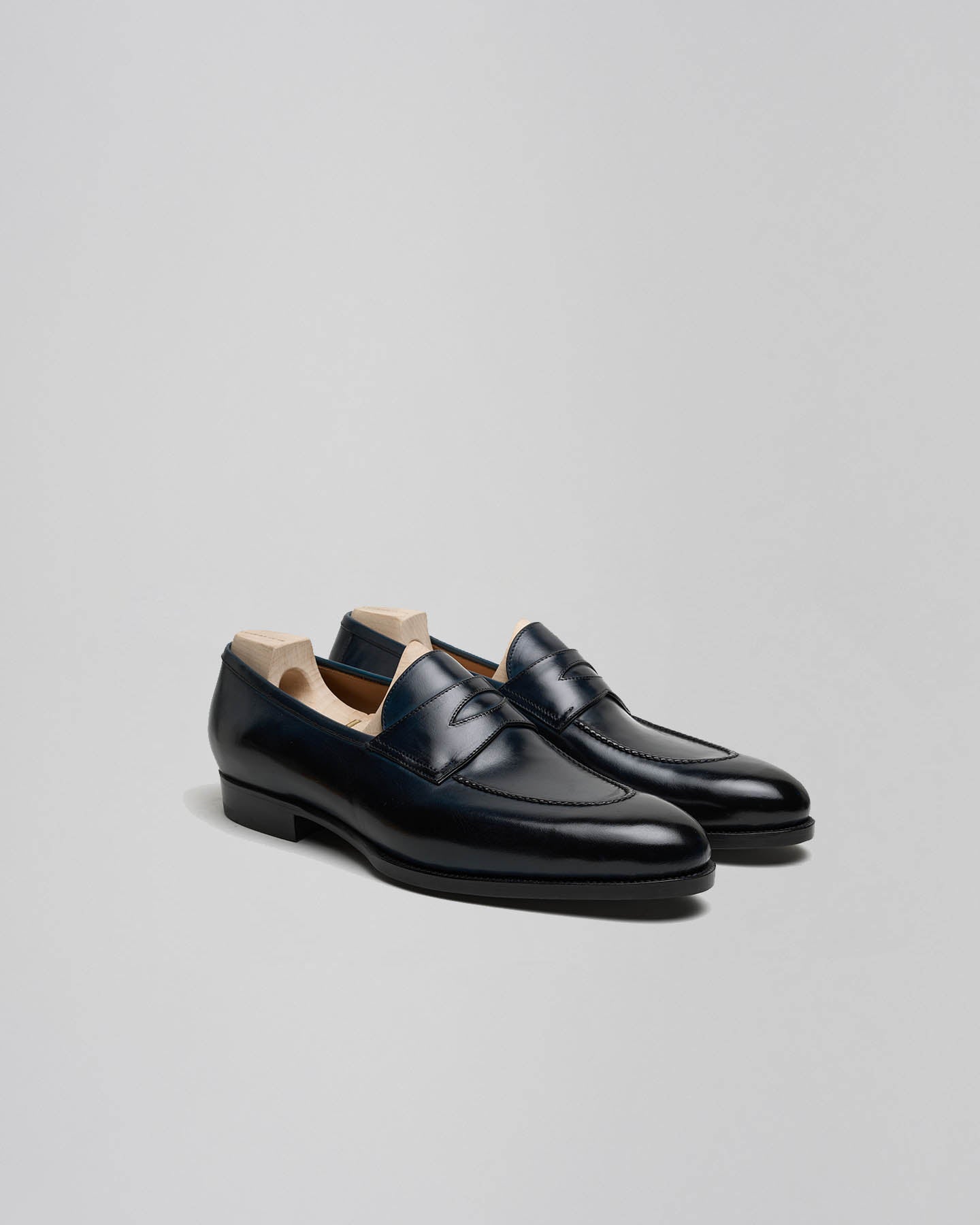 Saint Crispin's Navy Penny Loafer | 539 – The Hand