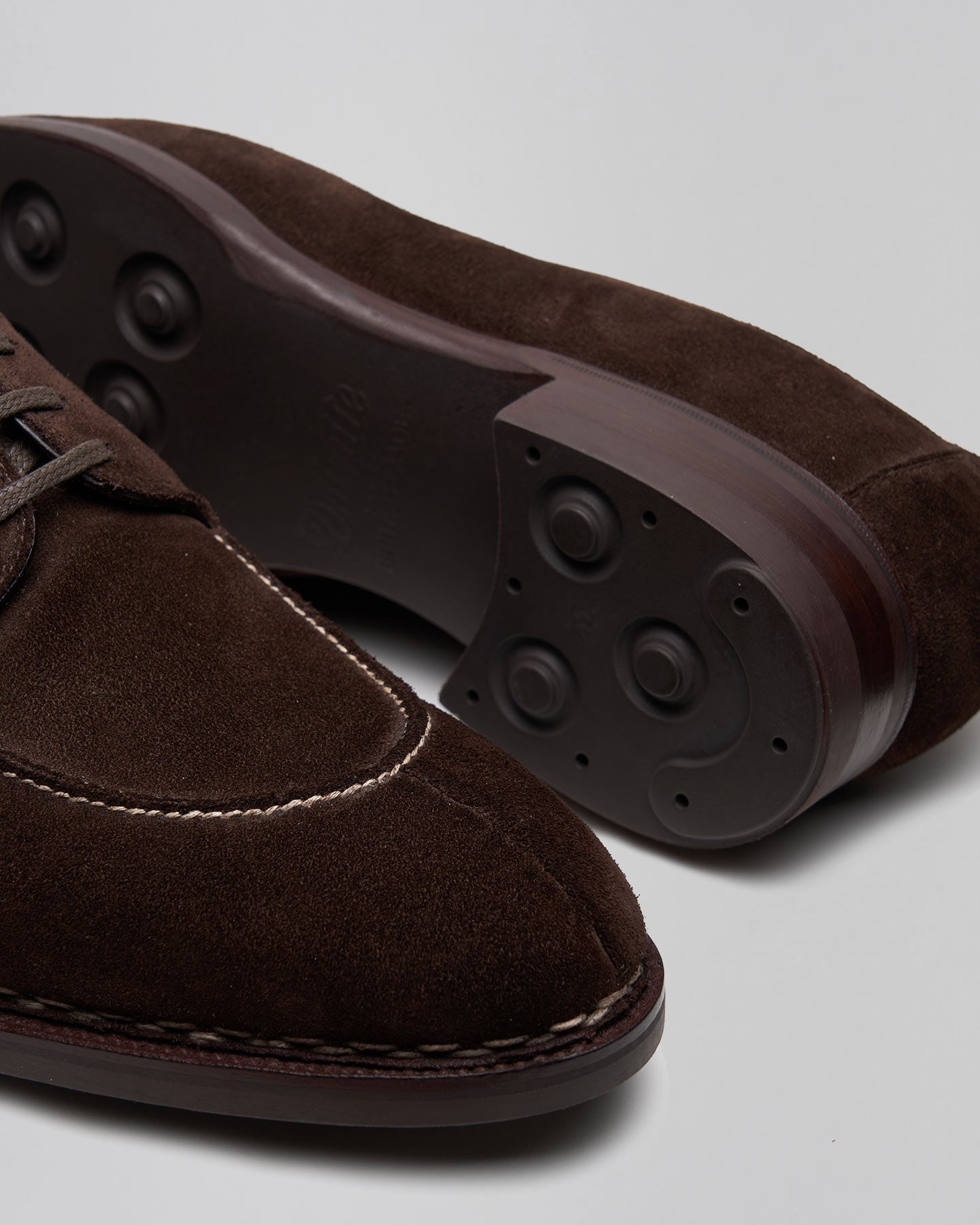 Saint Crispin's Derby in Dark Brown Suede | 580A – The Hand