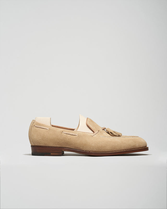 Saint Crispin's - Tassel Loafer | Suede | Cream | 642 - Loafer