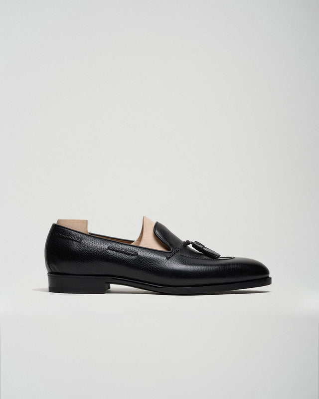 Tassel Loafer | Inca Grain | Black | 643
