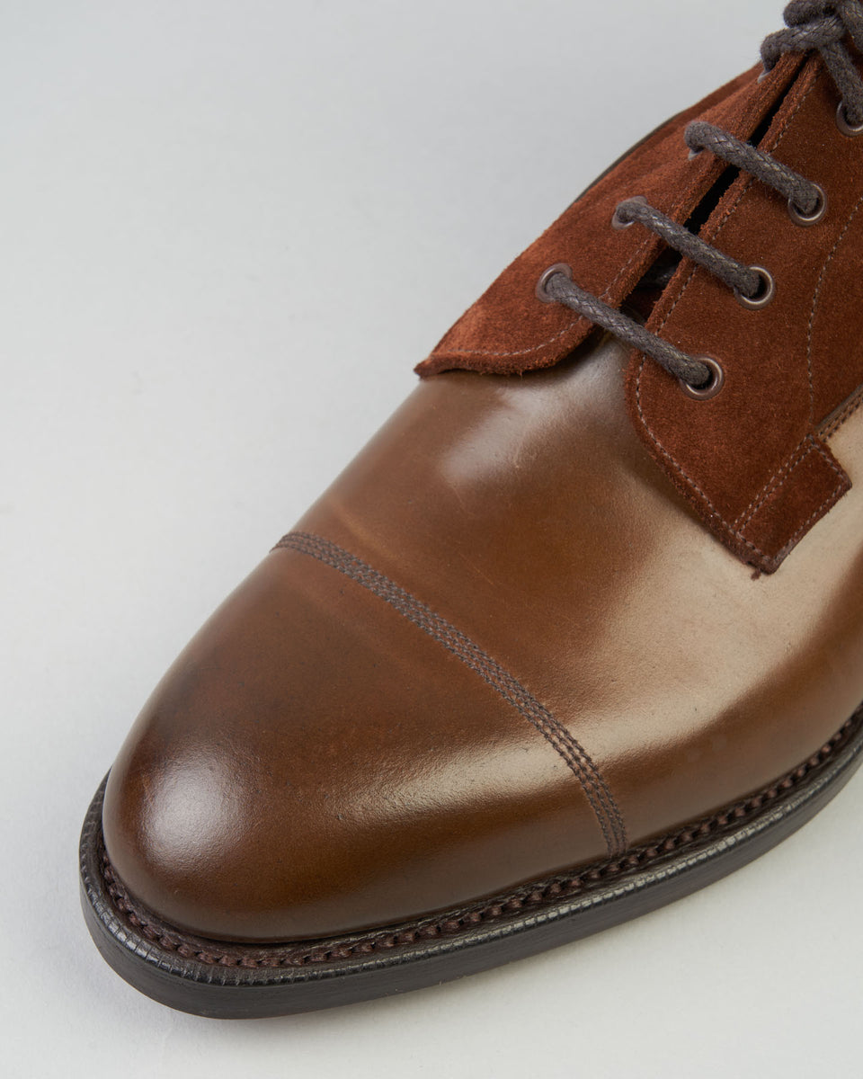 Galway | Whiskey Shell Cordovan & Snuff Suede