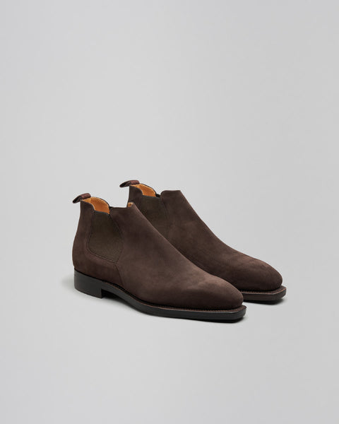 Maison Corthay Bella Suede Dark Brown The Hand